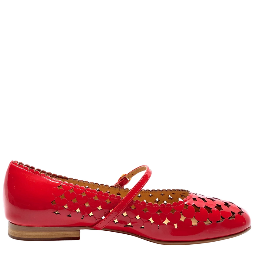 Top End Millo New Red Patent Leather Flats