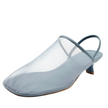 Mollini Ican Mesh Leather Heels Dusty Blue