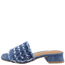 Load image into Gallery viewer, Valerio Conte VC455068 Fringed Denim Mules Marino

