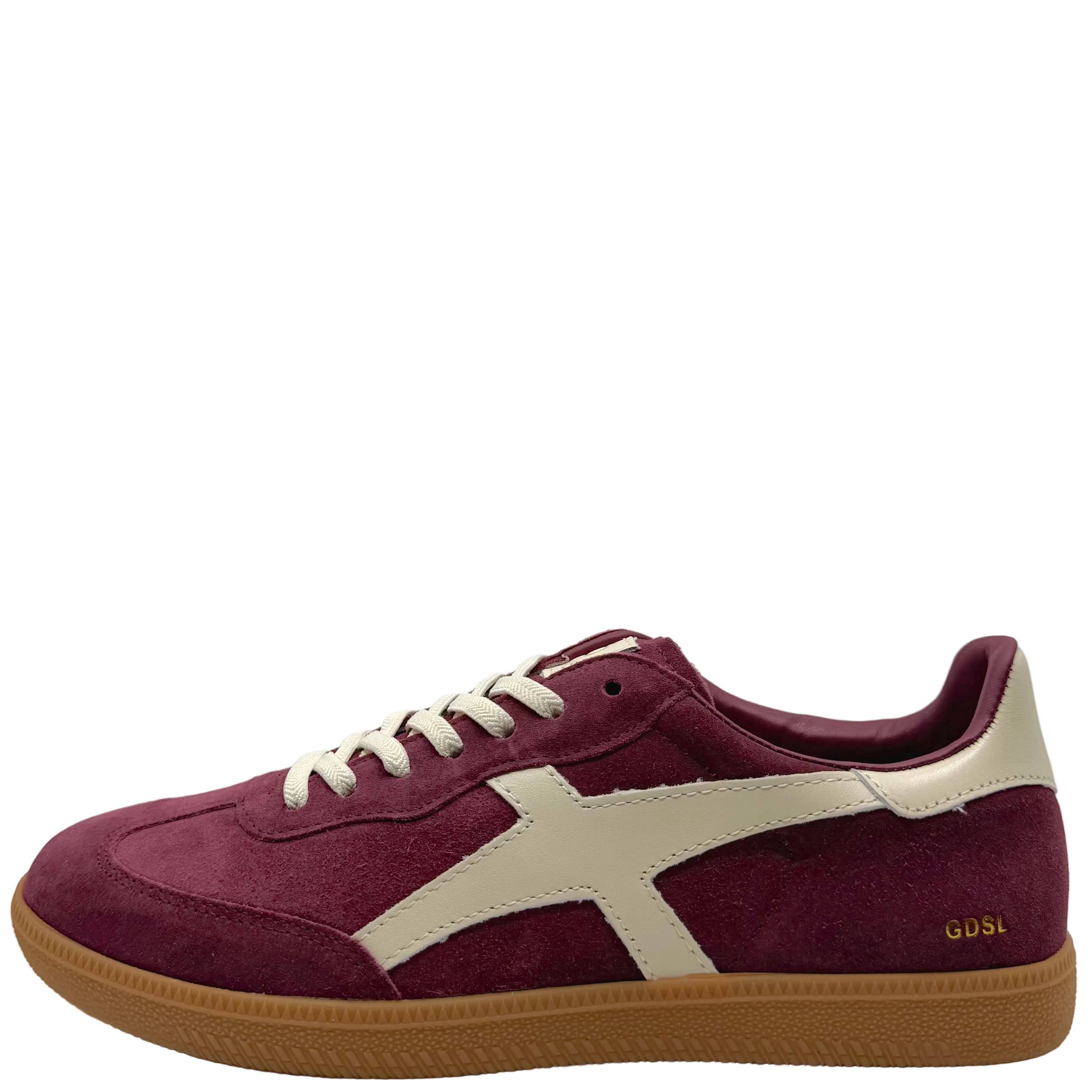 Goodsole 2001 Crossroads Sneakers Grape Burgandy/ Ivory Suede