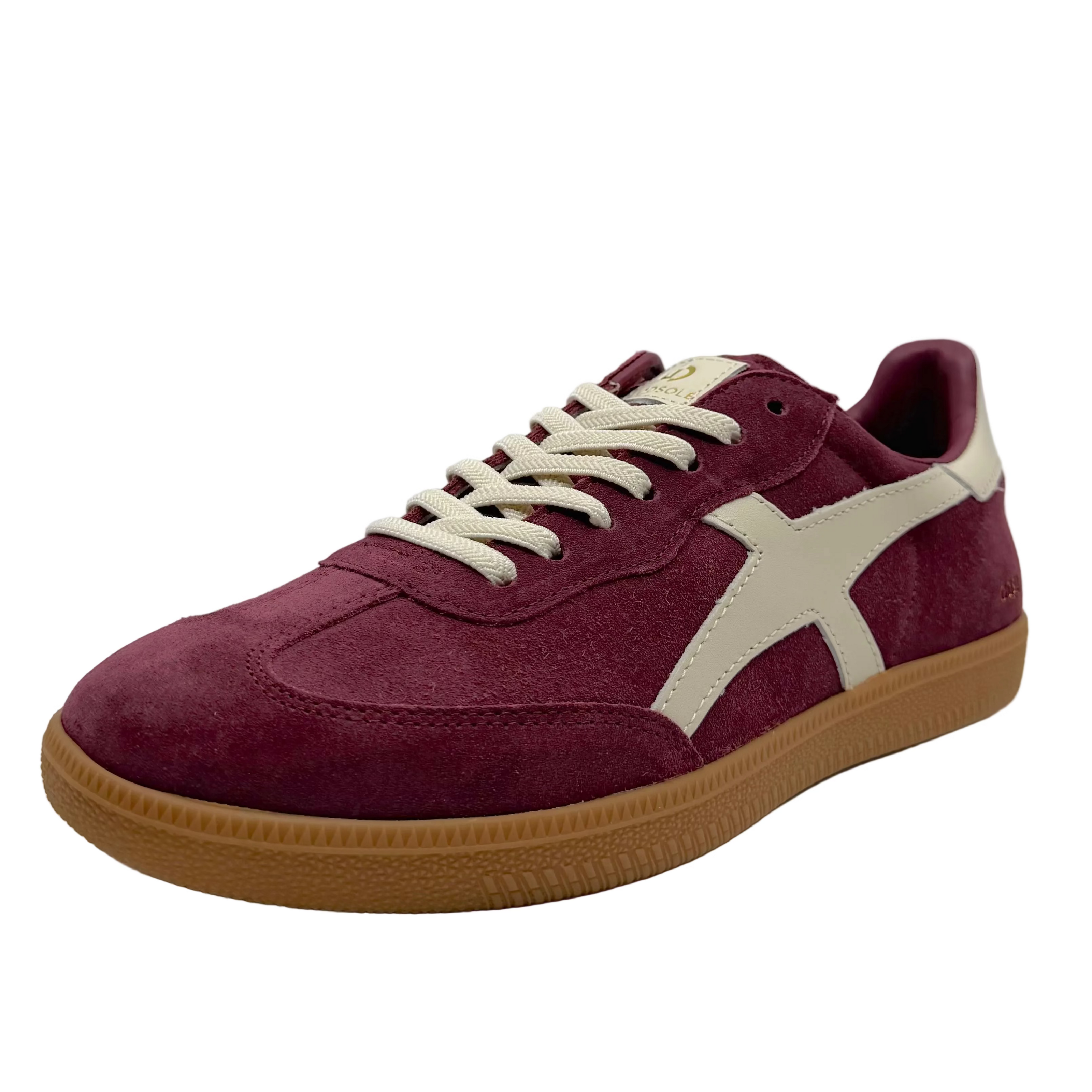 Goodsole 2001 Crossroads Sneakers Grape Burgandy/ Ivory Suede