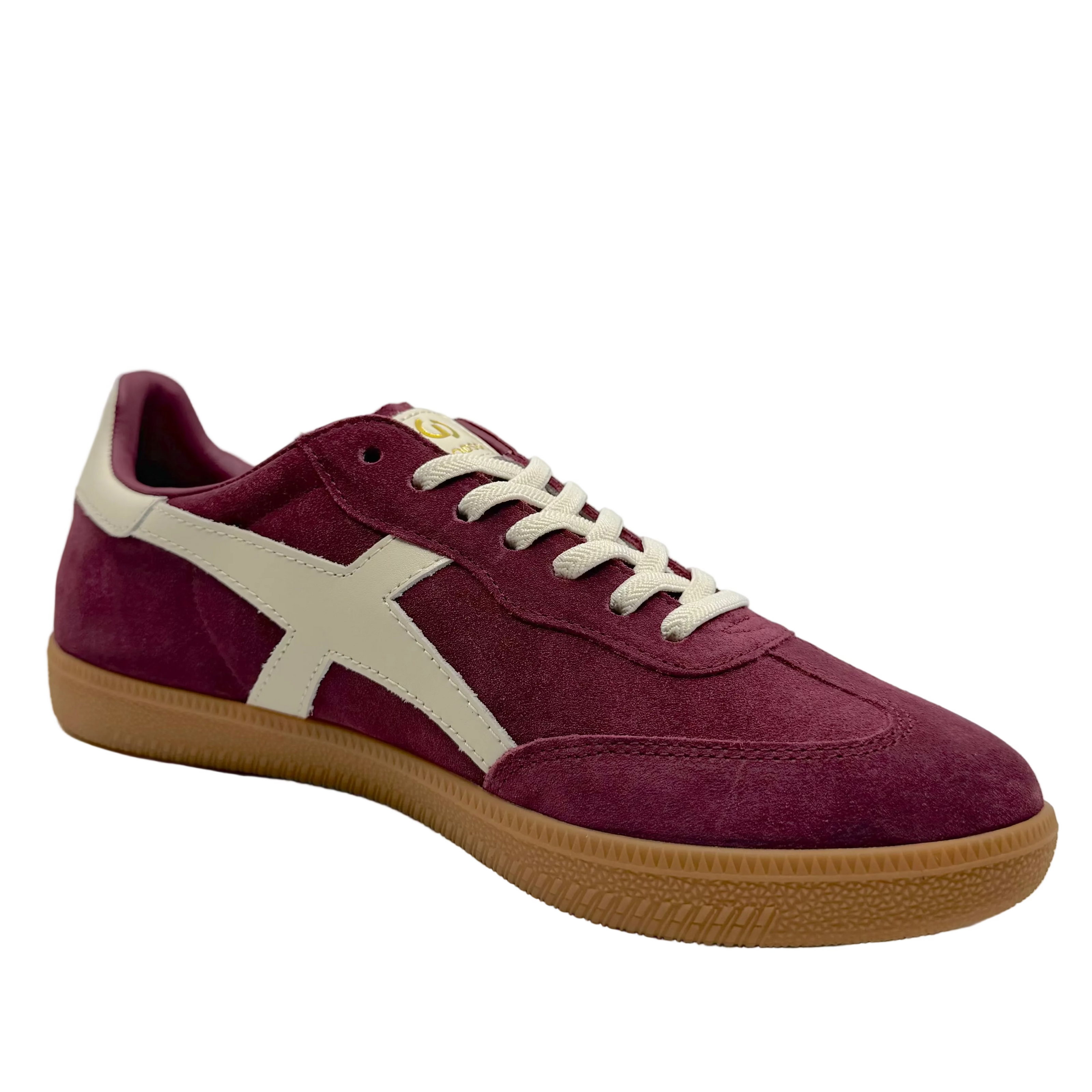 Goodsole 2001 Crossroads Sneakers Grape Burgandy/ Ivory Suede