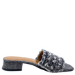 Valerio Conte VC455068 Fringed Denim Mules Preto
