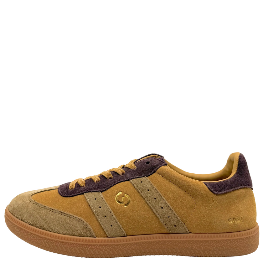 Goodsole 2001 Parallel Sneakers Mustard/ Choc Multi Suede