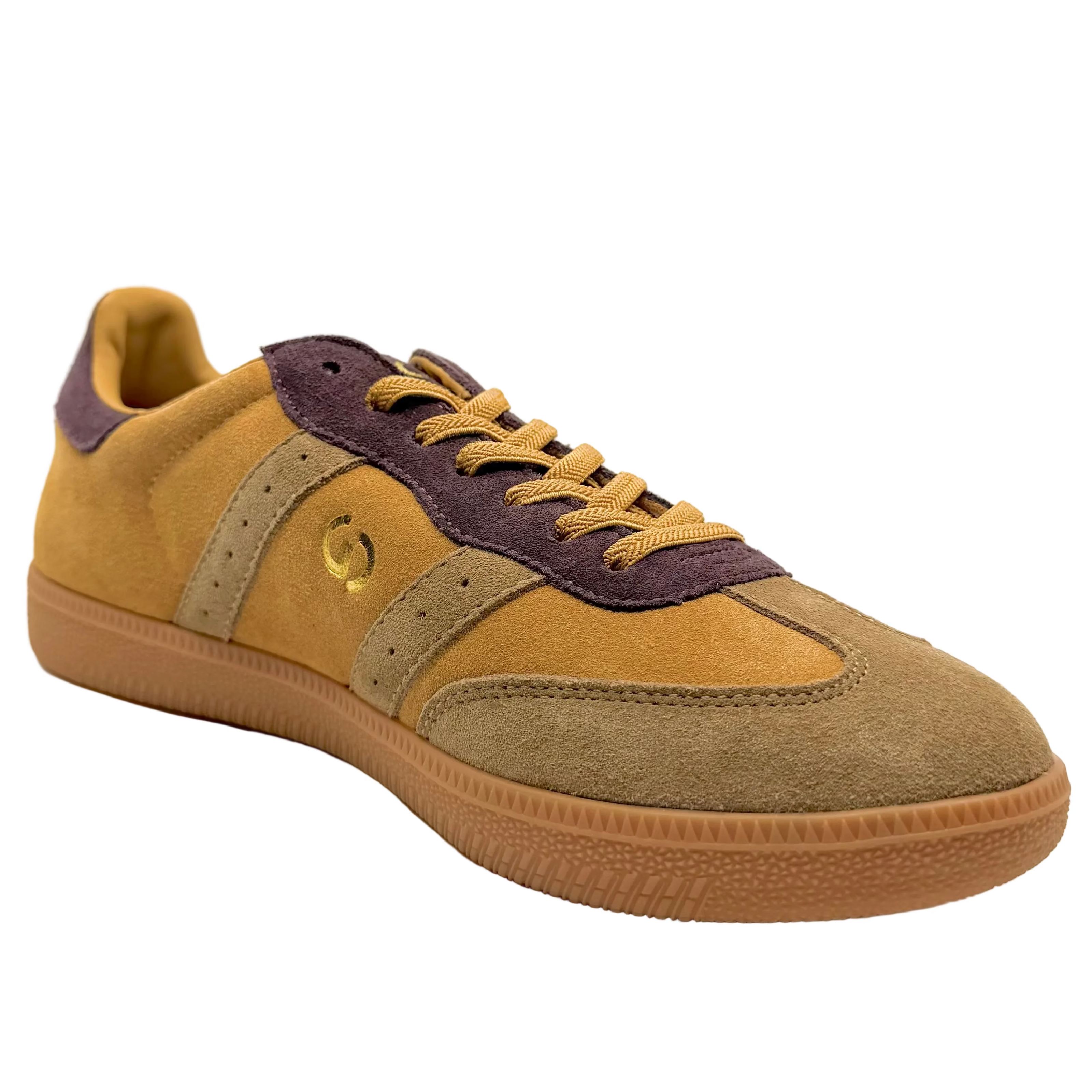 Goodsole 2001 Parallel Sneakers Mustard/ Choc Multi Suede