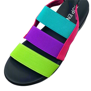 Top End Darion Bright Multi Elastic Leather Sandals