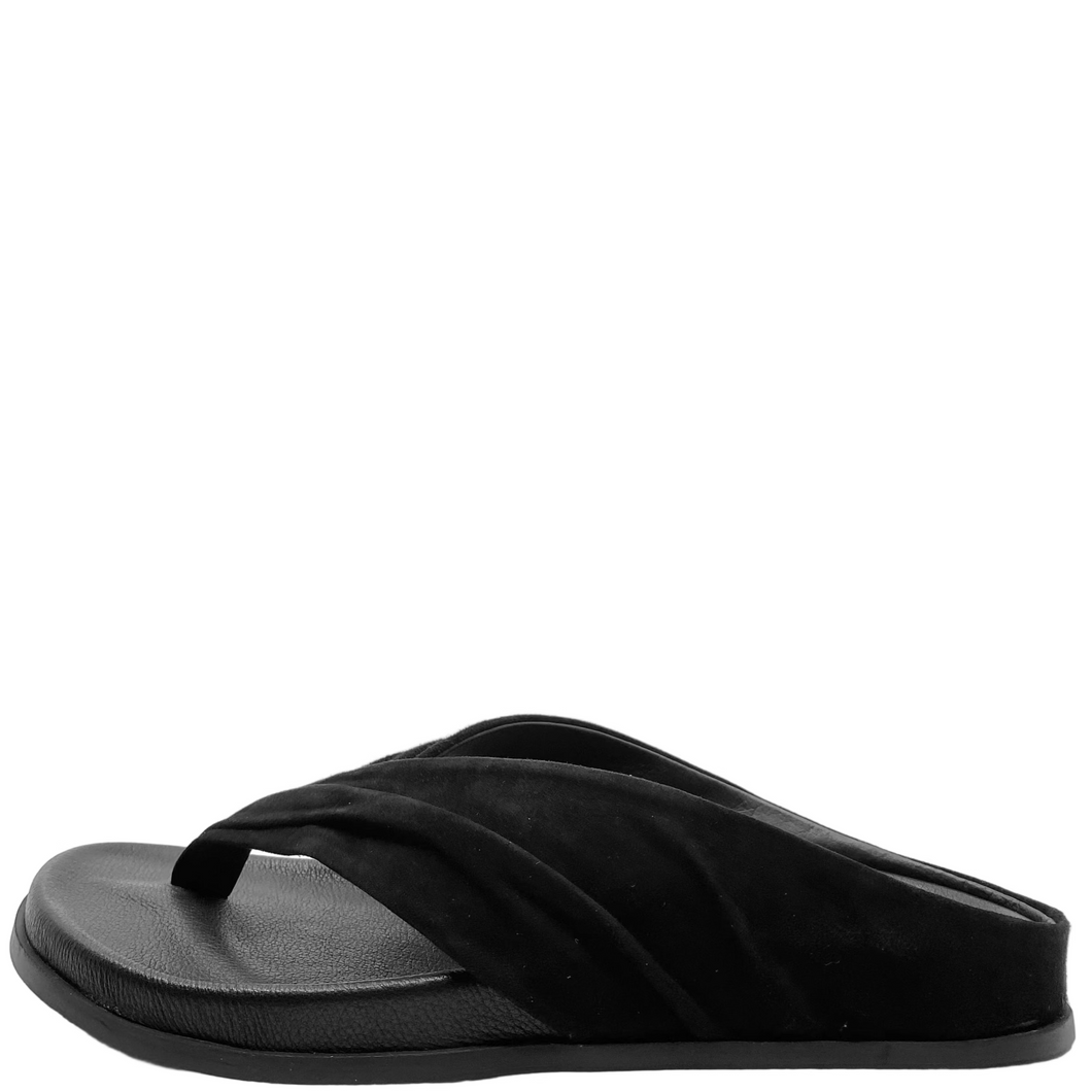 Mollini Hedley Black Suede/ Leather Sandals