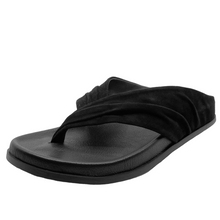 Load image into Gallery viewer, Mollini Hedley Black Suede/ Leather Sandals

