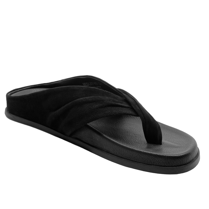 Mollini Hedley Black Suede/ Leather Sandals