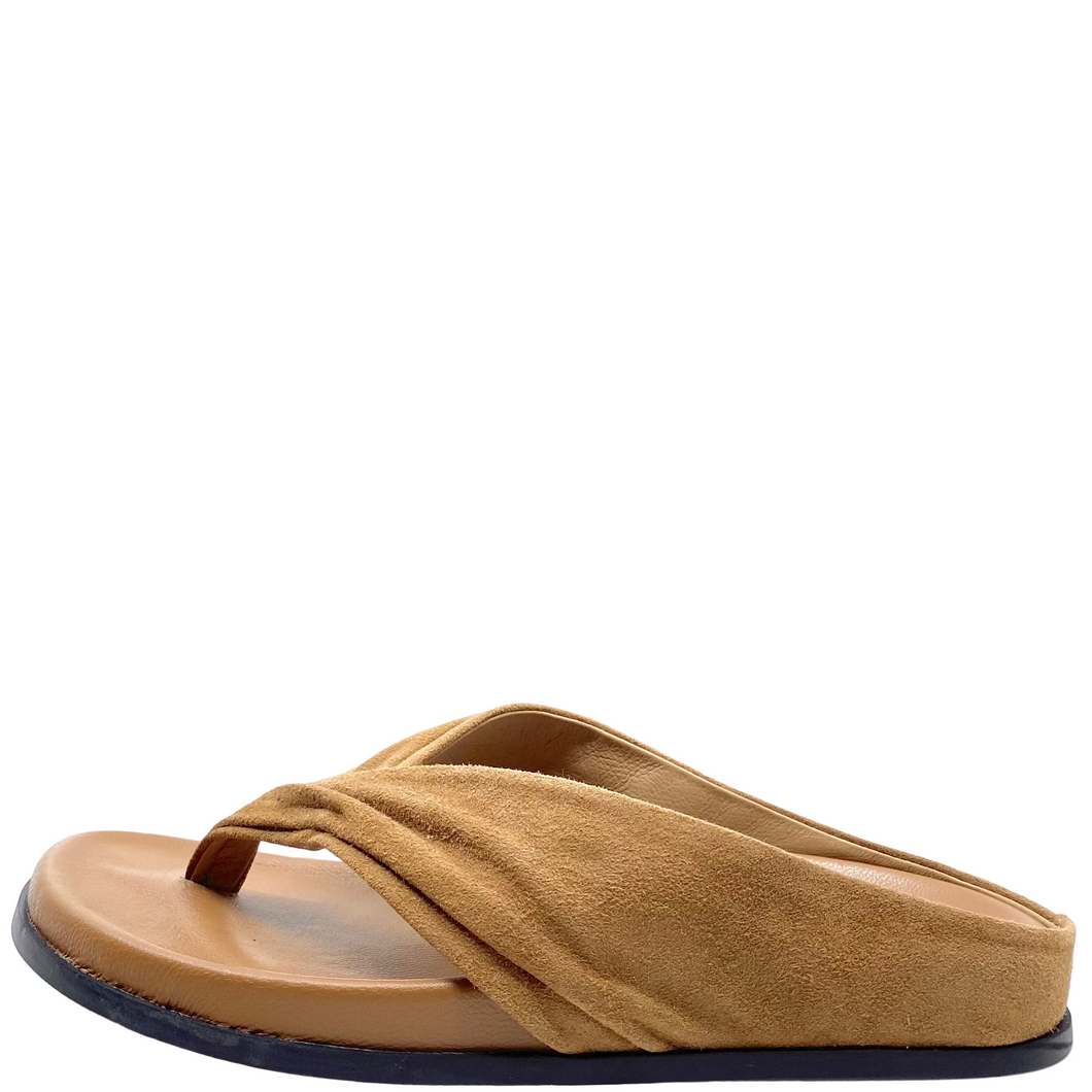 Mollini Hedley Coffee Suede/ Leather Sandals