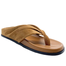 Load image into Gallery viewer, Mollini Hedley Coffee Suede/ Leather Sandals
