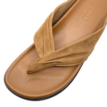 Load image into Gallery viewer, Mollini Hedley Coffee Suede/ Leather Sandals
