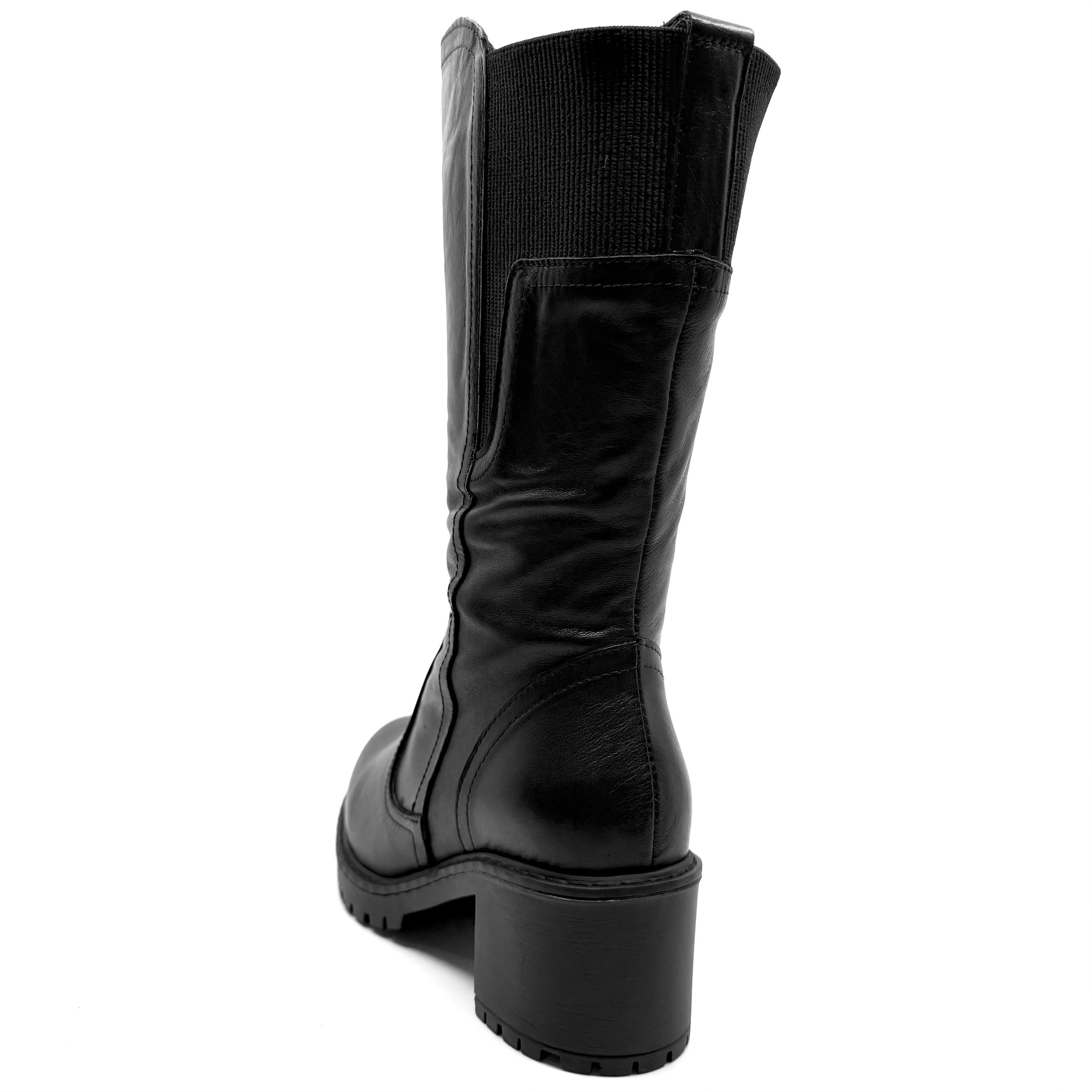 Sala Angela Long Boots Black Leather