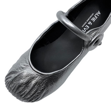 Load image into Gallery viewer, Alfie &amp; Evie Opus Silver Leather Ballet Flats
