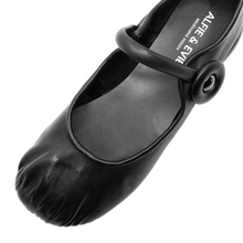 Load image into Gallery viewer, Alfie &amp; Evie Opus Black Leather Ballet Flats
