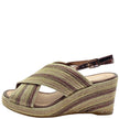 Django & Juliette Patrizio Wedge Heels Cocoa Multi