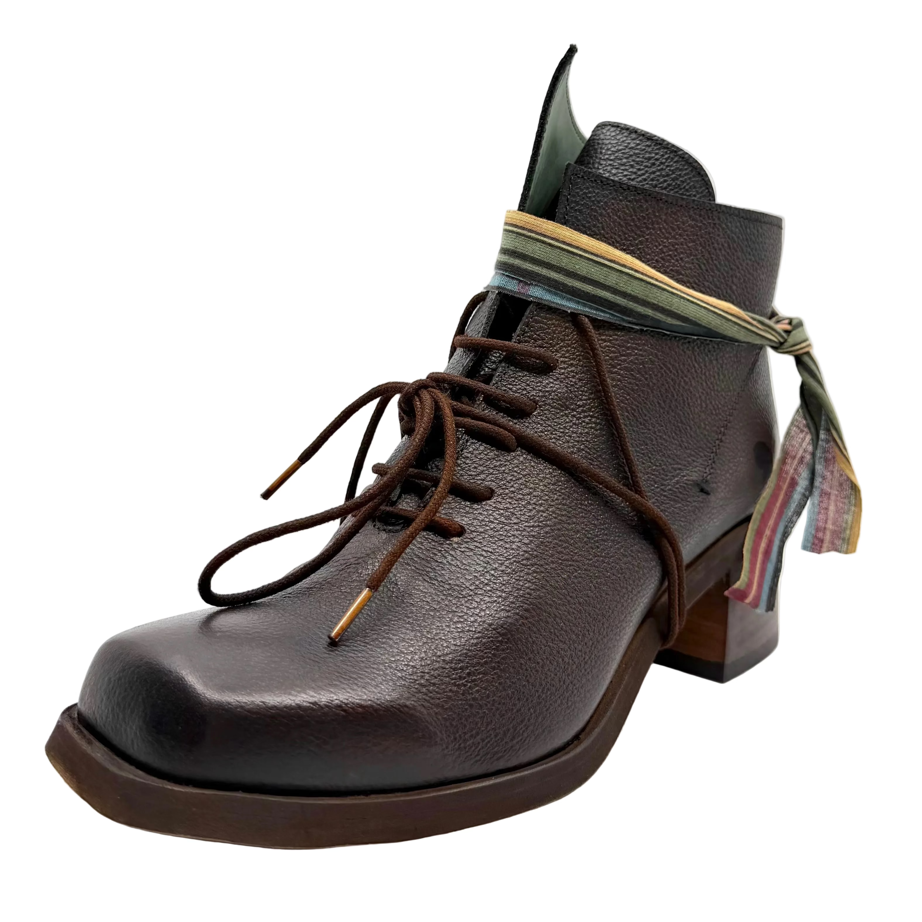 Felmini E266 Emiko Lace Up Boots Targoff Cognac