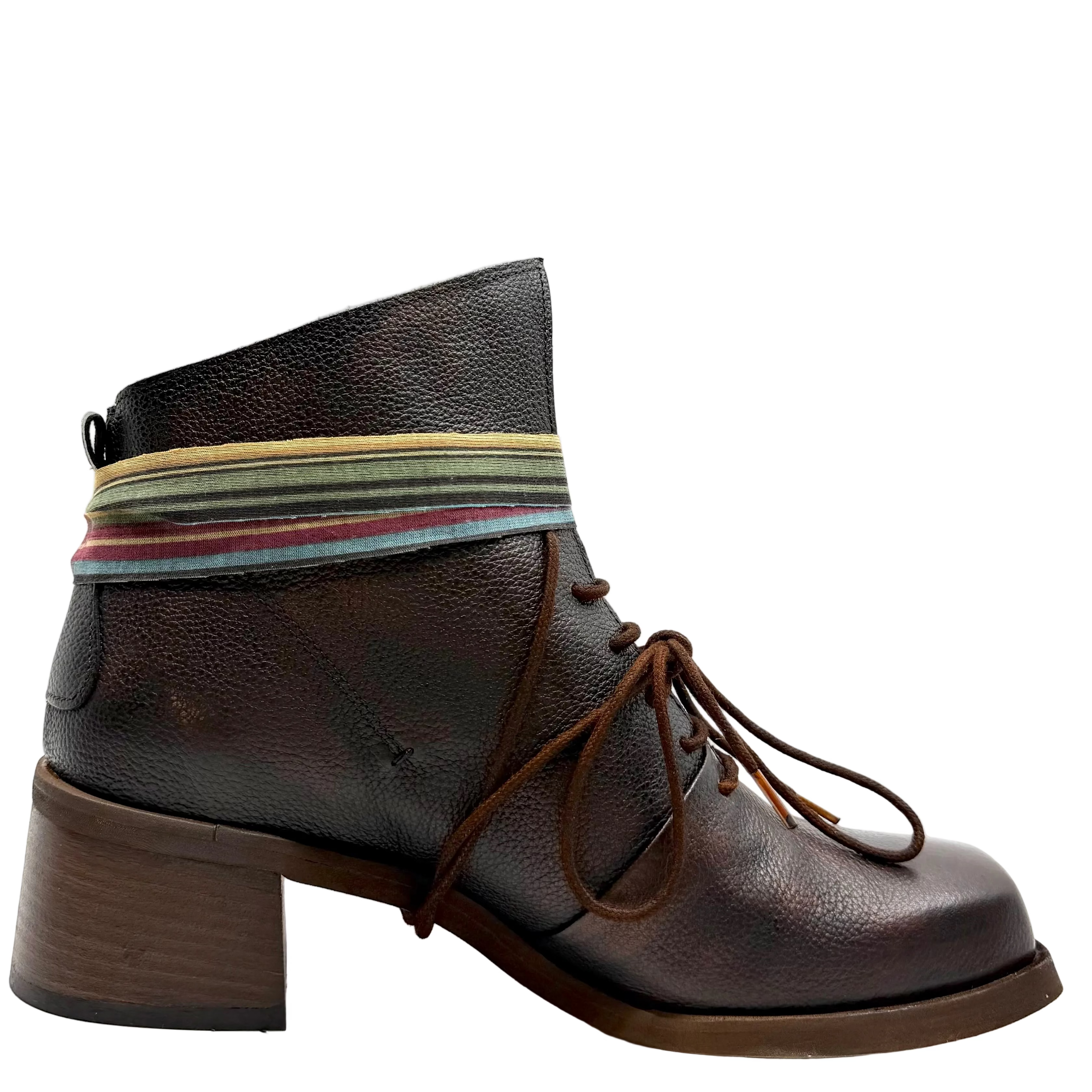 Felmini E266 Emiko Lace Up Boots Targoff Cognac