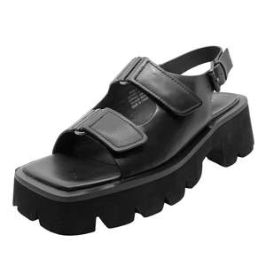 Alfie & Evie Dixie Black Flatform Sandals
