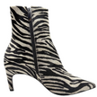 Carrano Pelo Zebra Ankle Boots Cool White