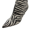 Carrano Pelo Zebra Ankle Boots Cool White