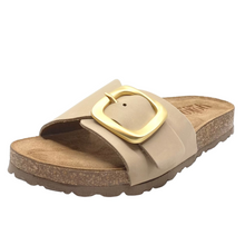 Load image into Gallery viewer, Yokono Jerba Slides Sand Nubuck Leather
