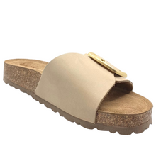 Load image into Gallery viewer, Yokono Jerba Slides Sand Nubuck Leather
