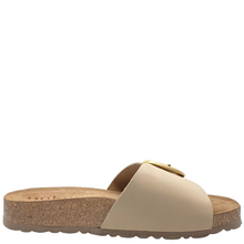 Load image into Gallery viewer, Yokono Jerba Slides Sand Nubuck Leather
