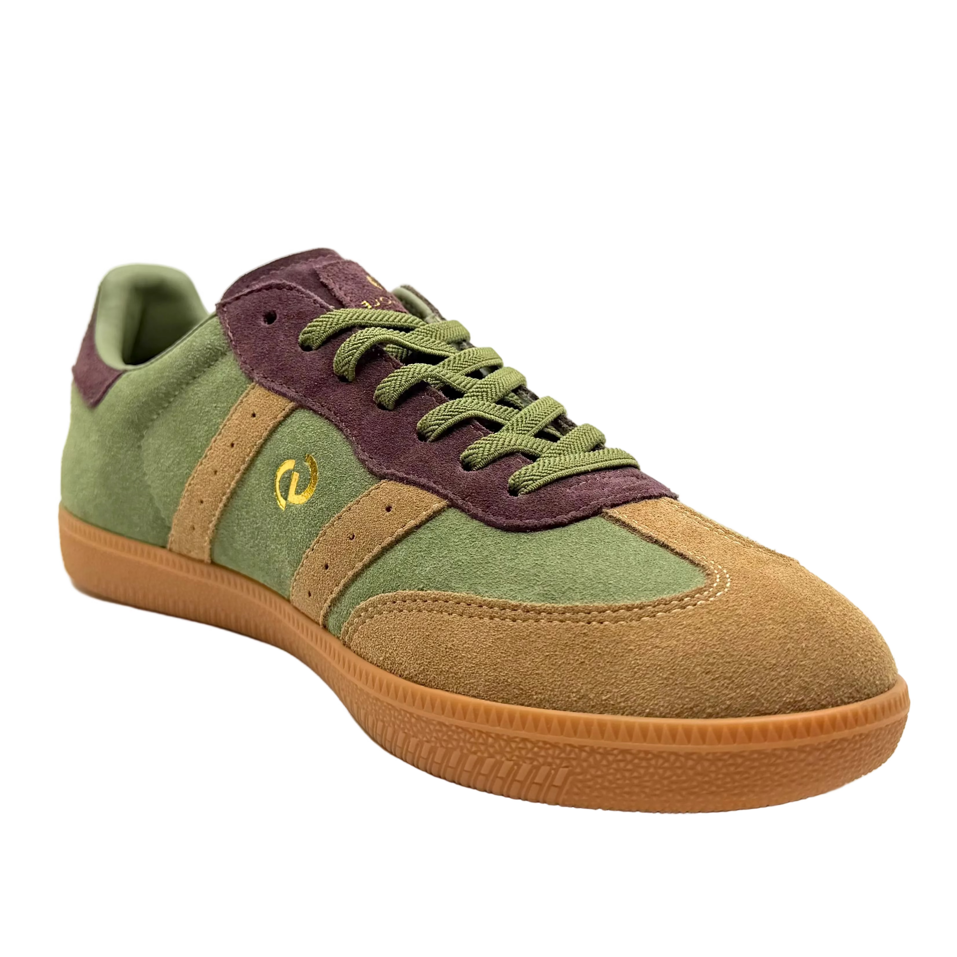 Goodsole 2001 Parallel Sneakers Green/ Choc Multi Suede