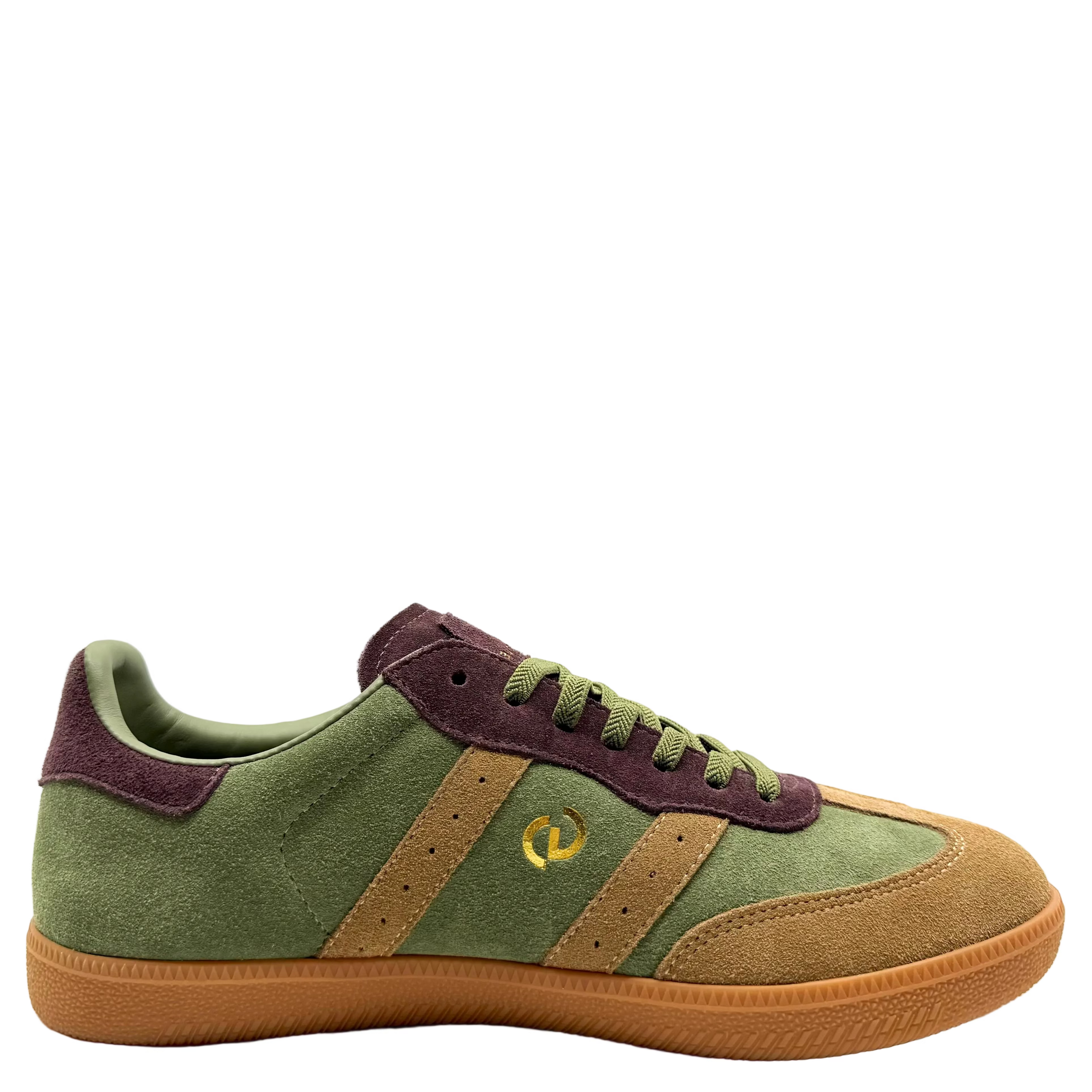Goodsole 2001 Parallel Sneakers Green/ Choc Multi Suede