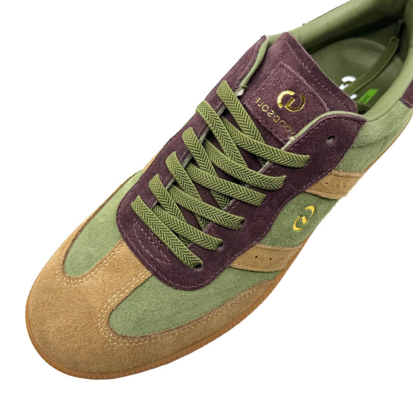 Goodsole 2001 Parallel Sneakers Green/ Choc Multi Suede