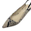 Top End Vini Slingback Kitten Heels Black & White Snake Leather
