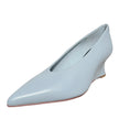 Mollini Camye Wedge Heels Pale Blue Leather