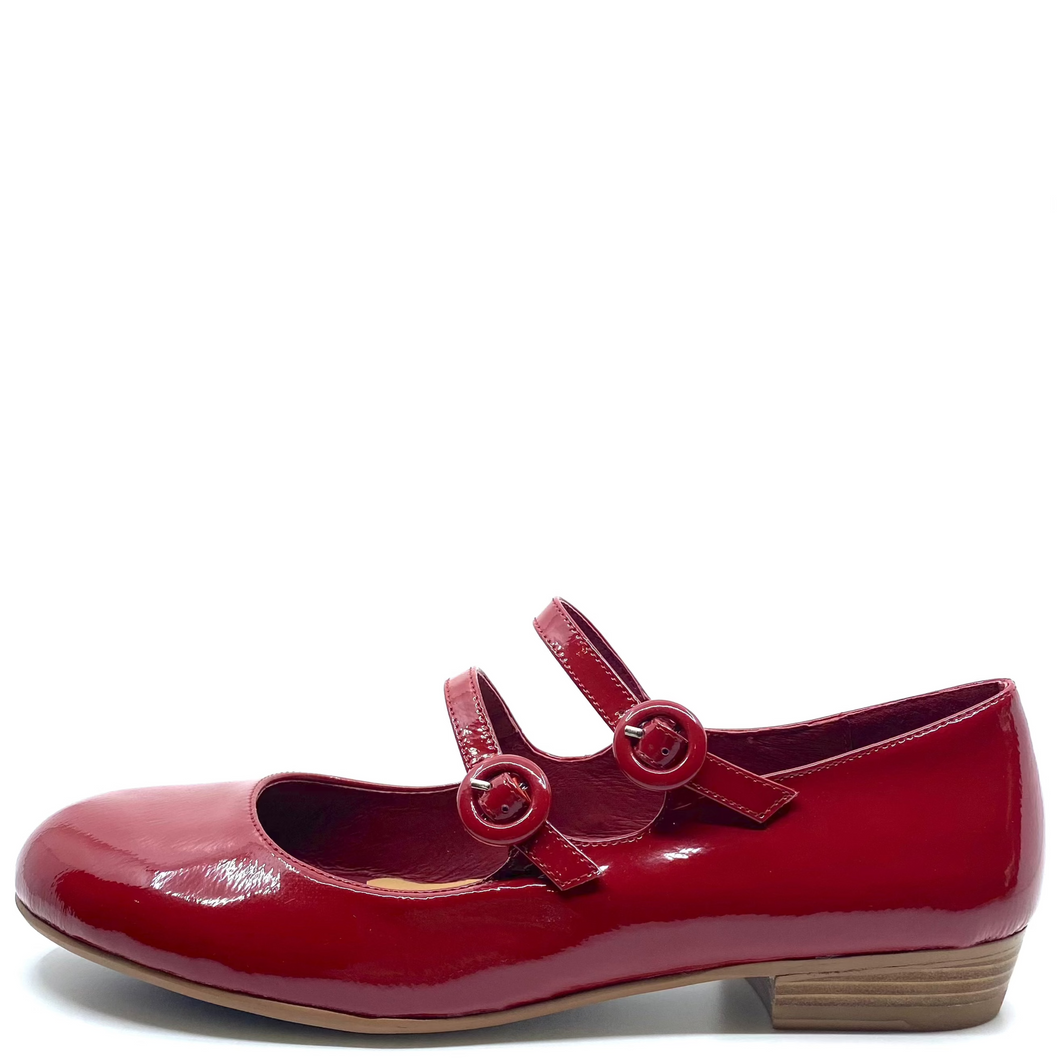 Django & Juliette Deen Dark Red Patent Leather