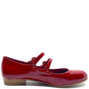 Django & Juliette Deen Dark Red Patent Leather