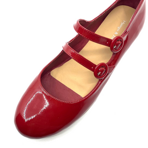 Django & Juliette Deen Dark Red Patent Leather