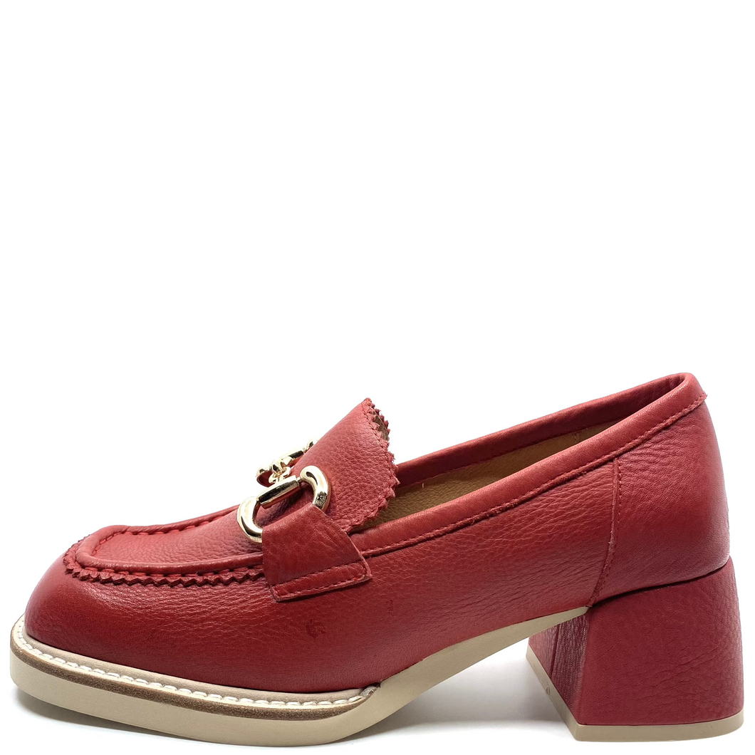 Django & Juliette Ambato Red Tumble Leather