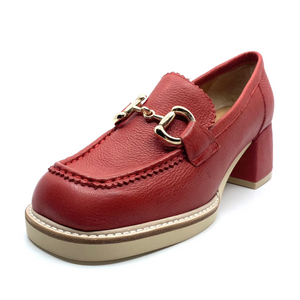 Django & Juliette Ambato Red Tumble Leather