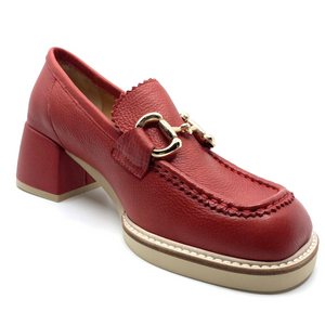 Django & Juliette Ambato Red Tumble Leather