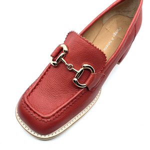 Django & Juliette Ambato Red Tumble Leather