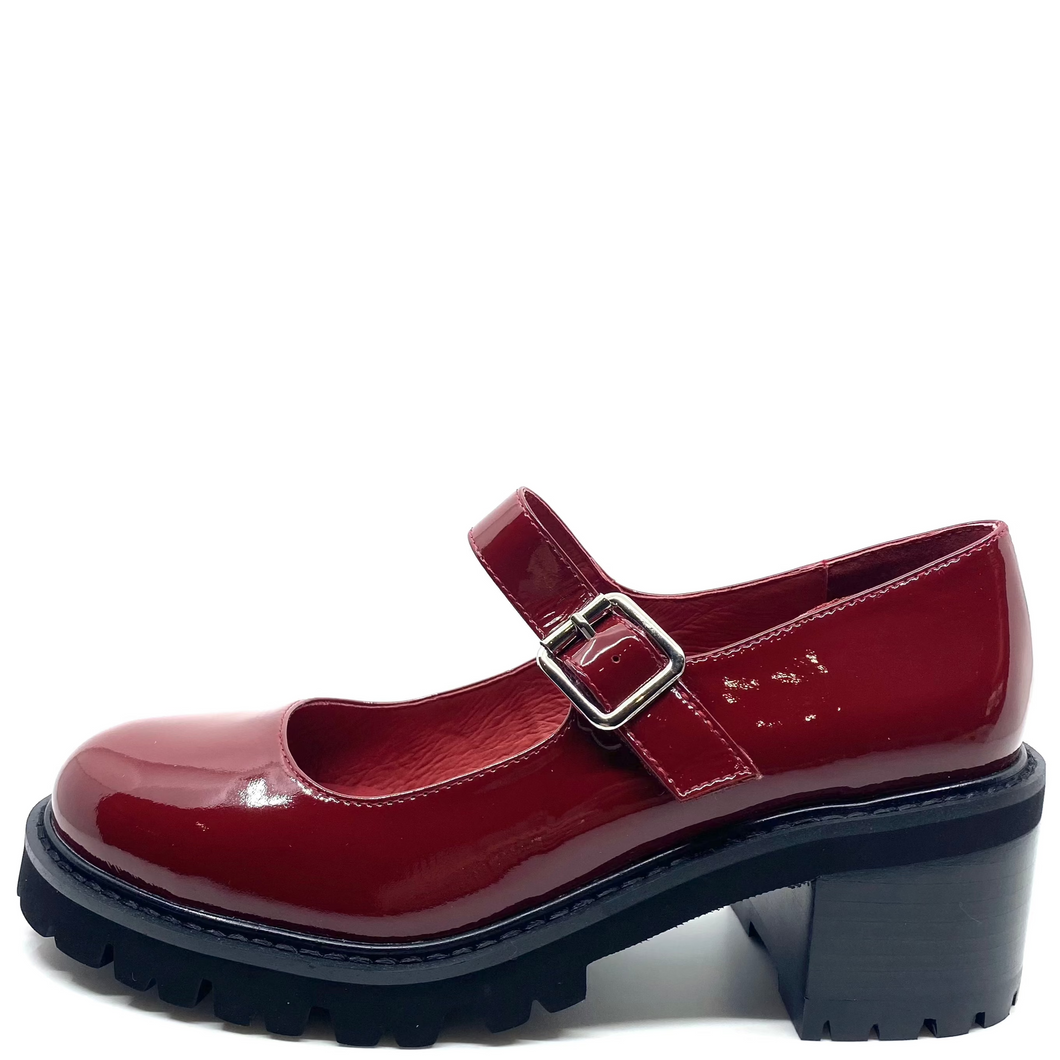 Django & Juliette Mirriam Dark Red Patent