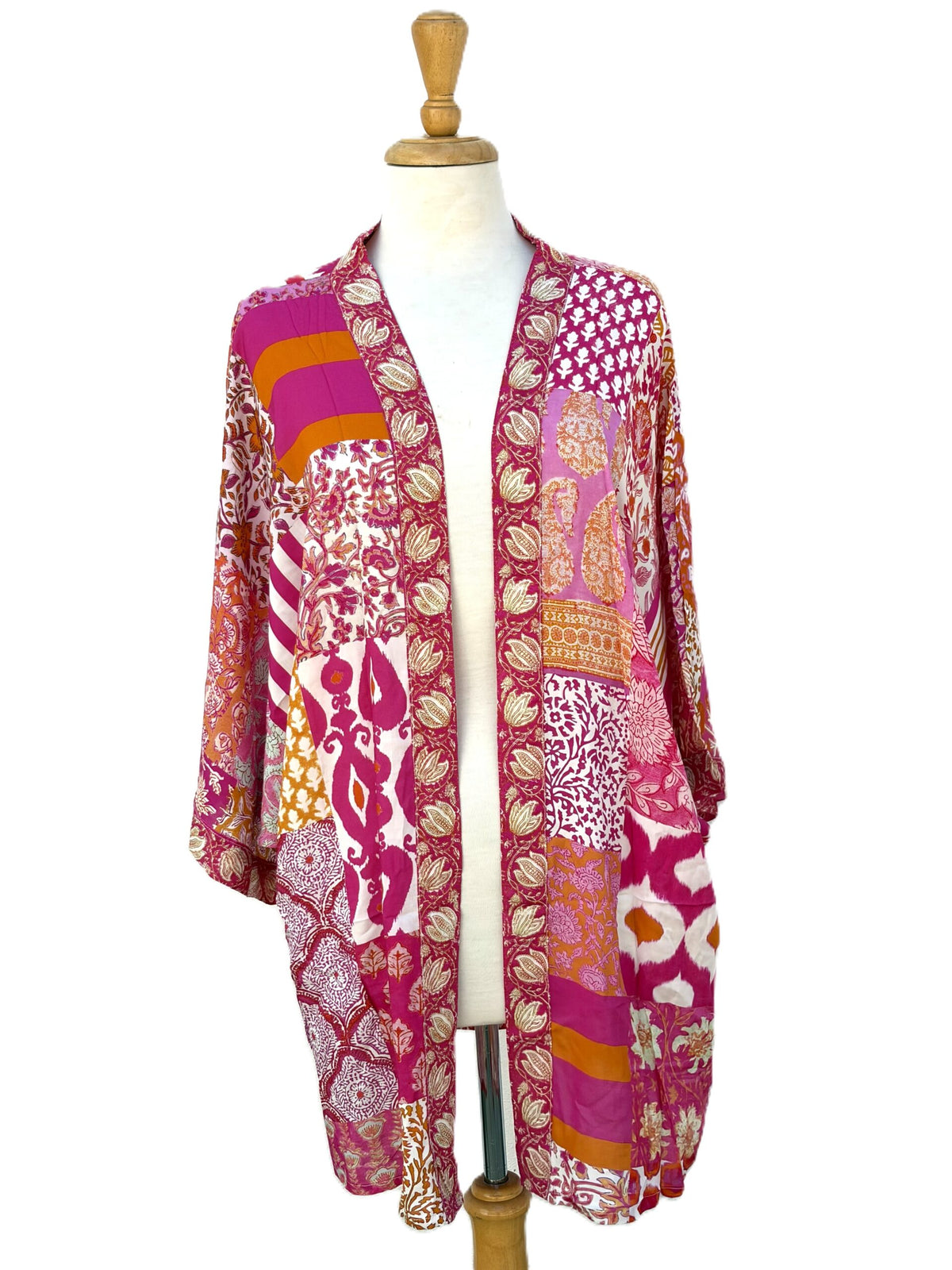 Anna Chandler Kimono Jaipur Pink