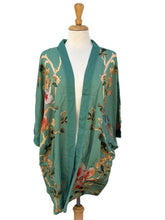 Load image into Gallery viewer, Anna Chandler Kimono Chinoiserie Green
