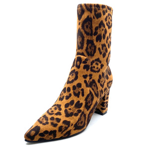 Django & Juliette Nider Leopard Stretch Microsuede