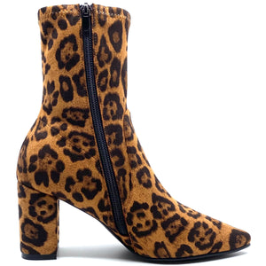 Django & Juliette Nider Leopard Stretch Microsuede