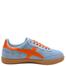 Load image into Gallery viewer, Goodsole Crossroads Sneaker Pale Blue/Orange Suede
