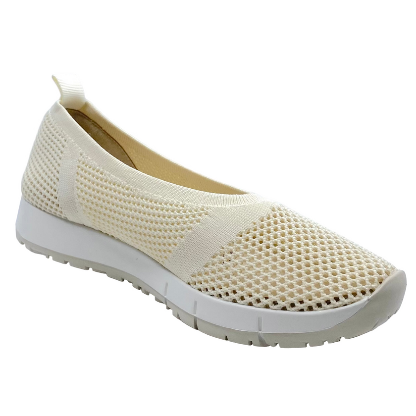 Django & Juliette Javal Knit Flats Almond