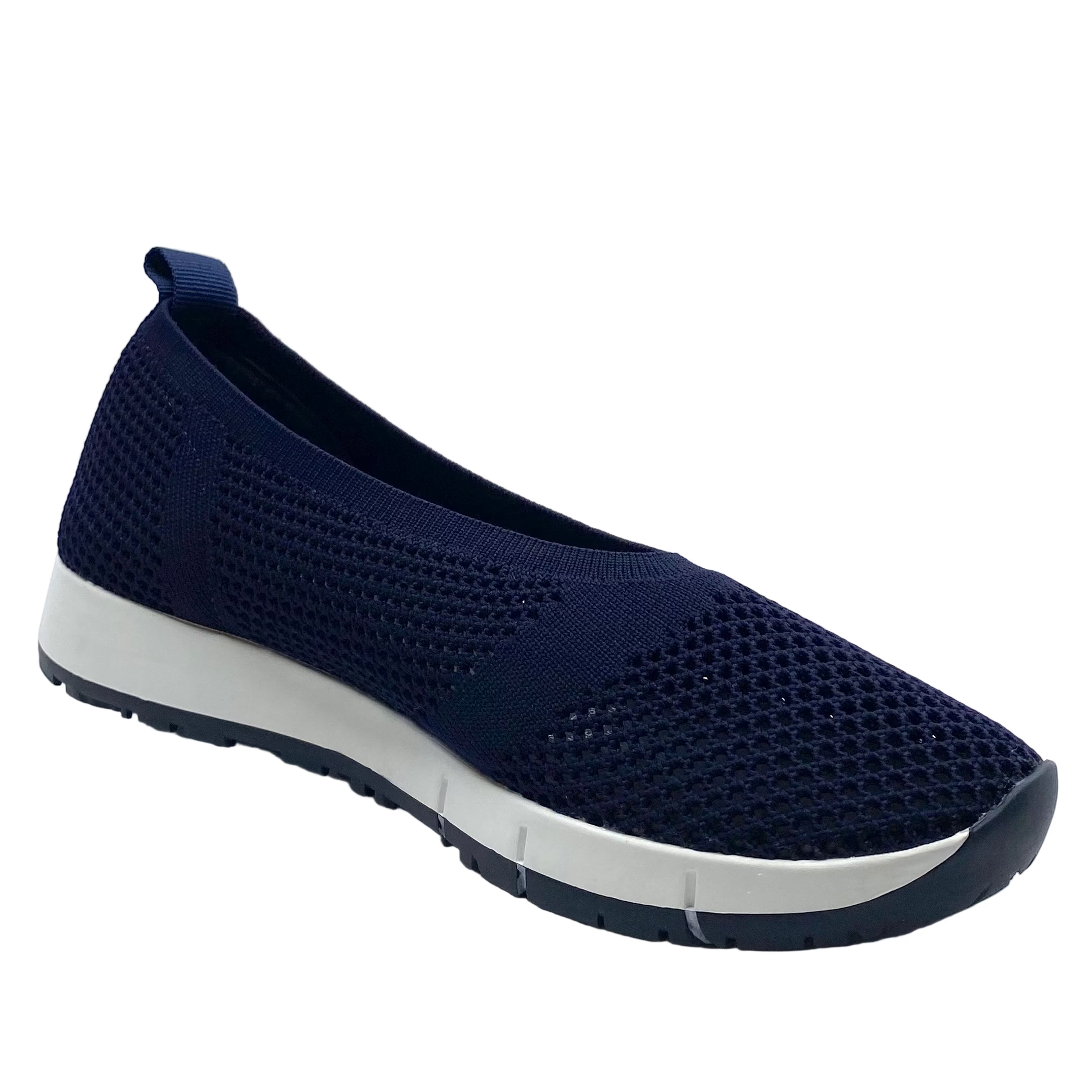 Django & Juliette Javal Knit Flats Navy