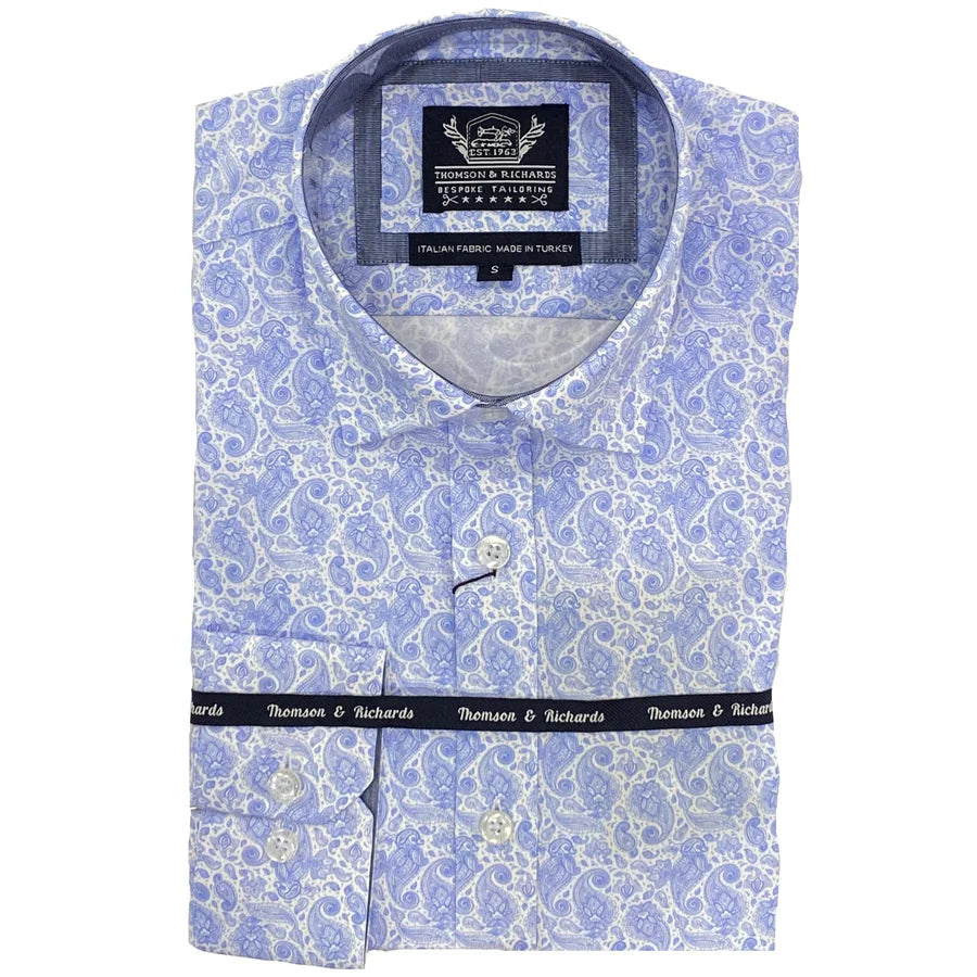 Thomson & Richards Thiago L/S Shirt Sky