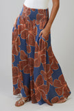 Traffic People Full Bloom Aurora Wide Leg Trousers Blue